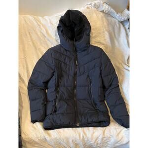 Calvin Klein Lined Parka Jacket Black Womans S